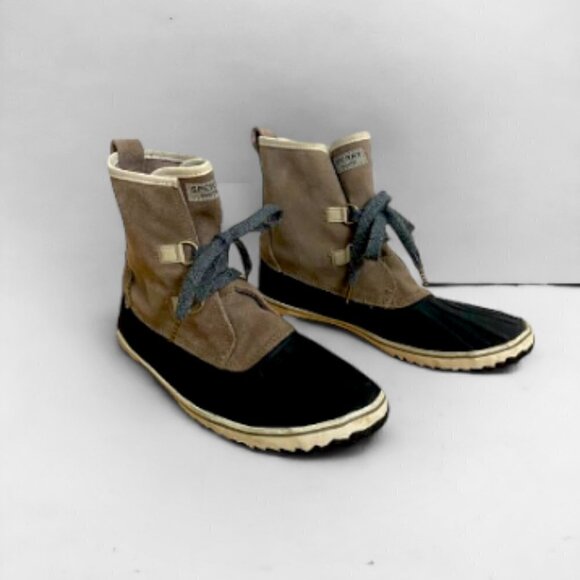 Sperry Suede Schooner Slouch Duck Boots, Size 7 - Picture 4 of 13